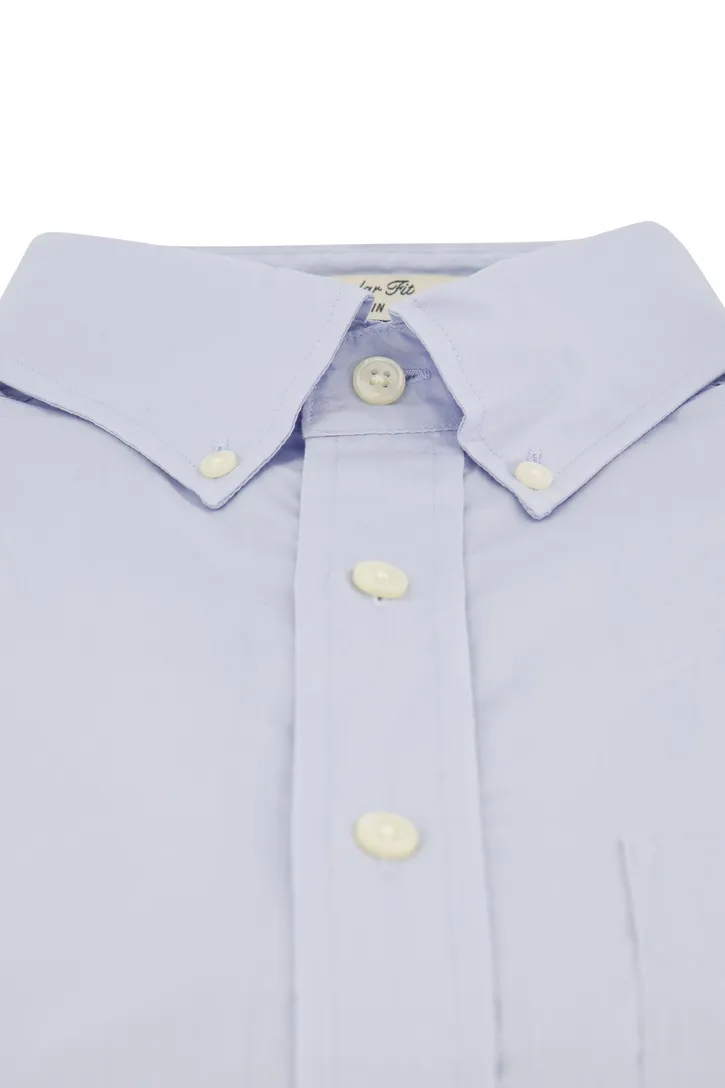 Gant overhemd Regular Fit normale fit lichtblauw katoen
