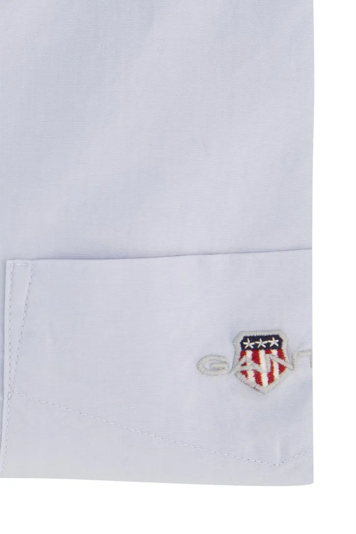 Gant overhemd Regular Fit normale fit lichtblauw katoen