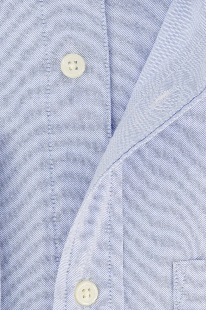 Gant casual overhemd Regular Fit lichtblauw effen katoen