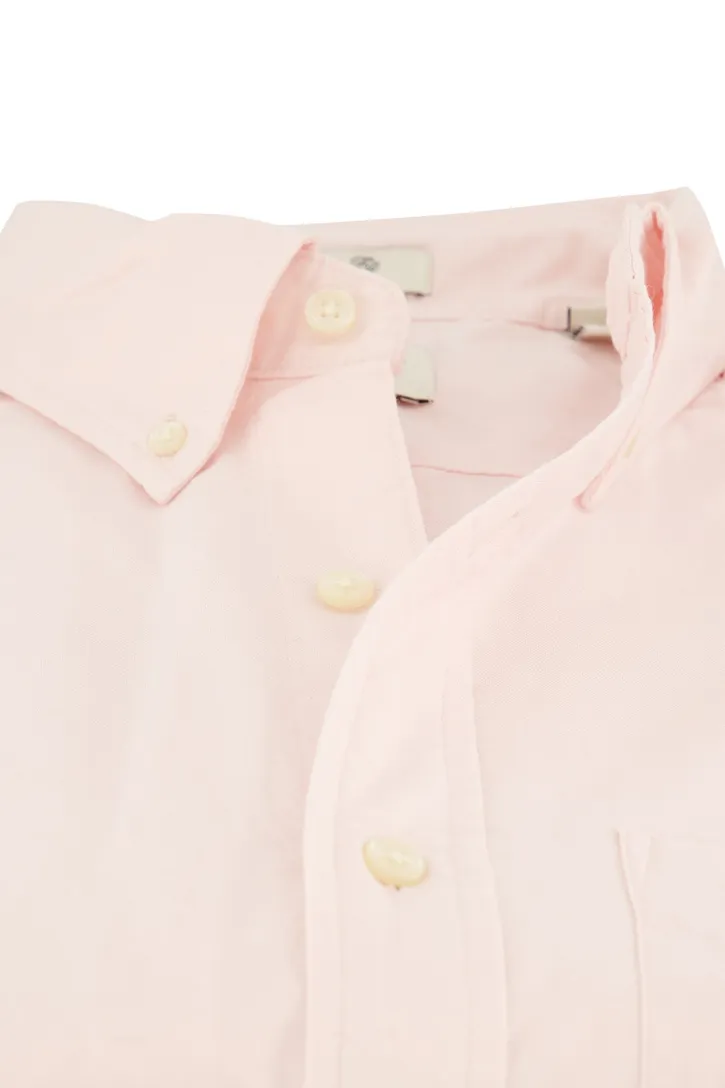 Gant casual overhemd Regular Fit lichtroze effen met borstzak