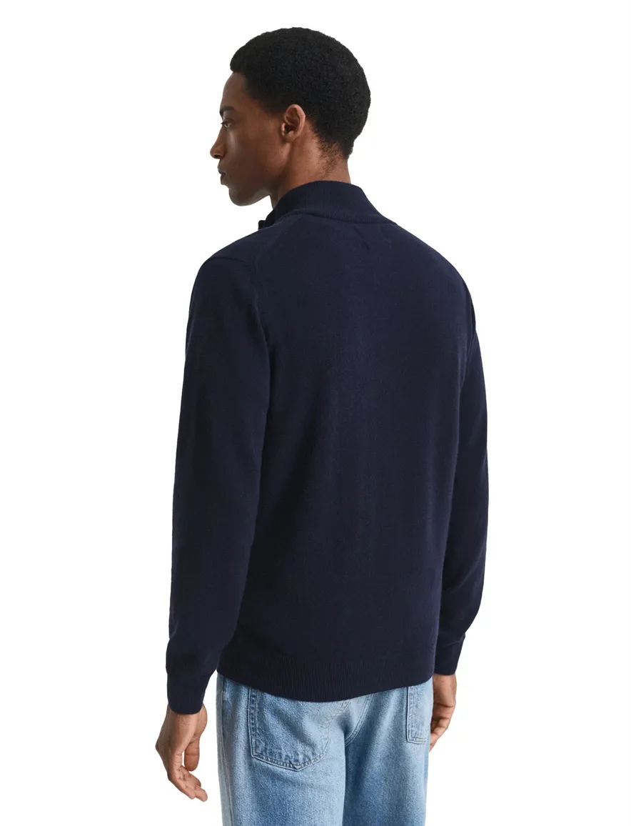 Gant Vest donkerblauw lamswol
