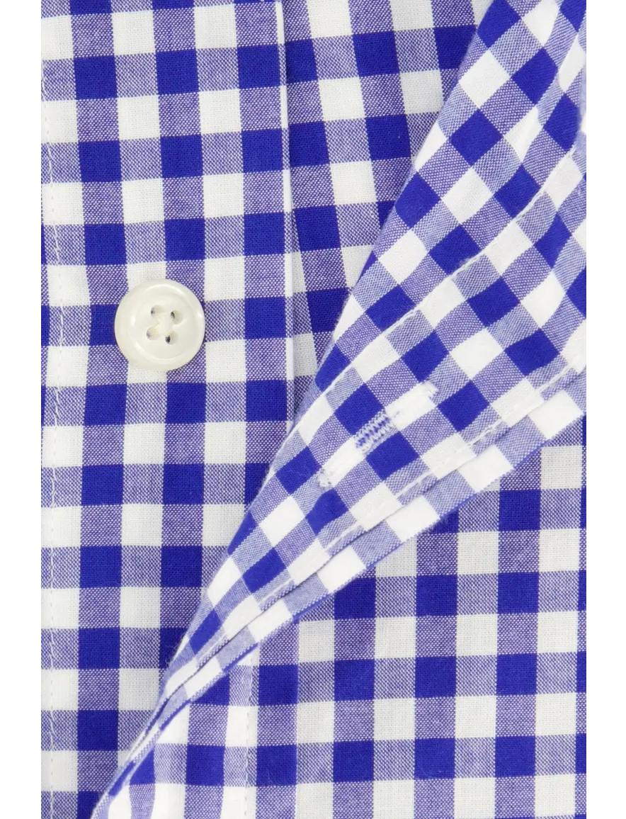 Gant casual geruit overhemd normale fit blauw katoen