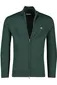 Gant vest groen rits normale fit katoen