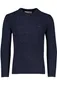 Gant wollen trui ronde hals donkerblauw