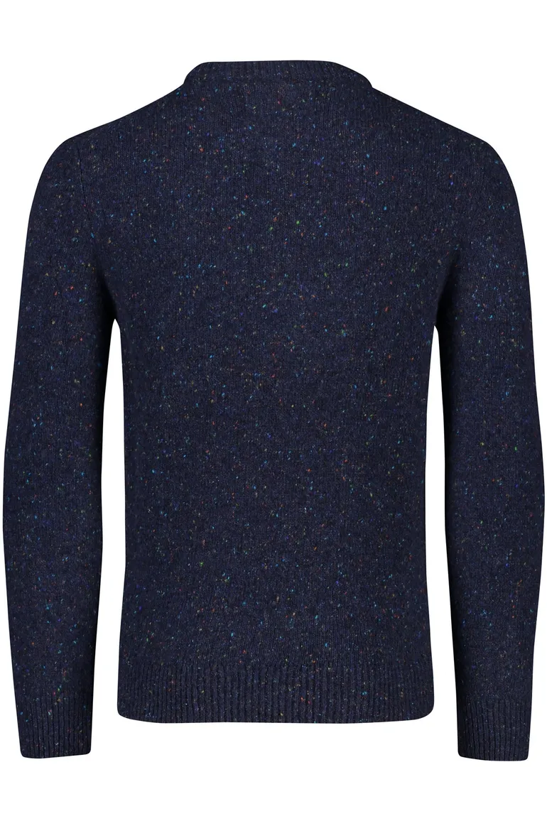 Gant trui wol ronde hals donkerblauw