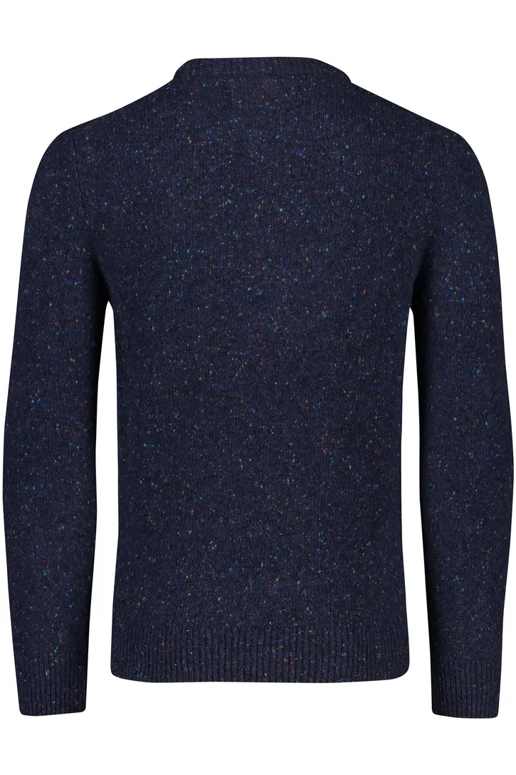 Gant wollen trui ronde hals donkerblauw