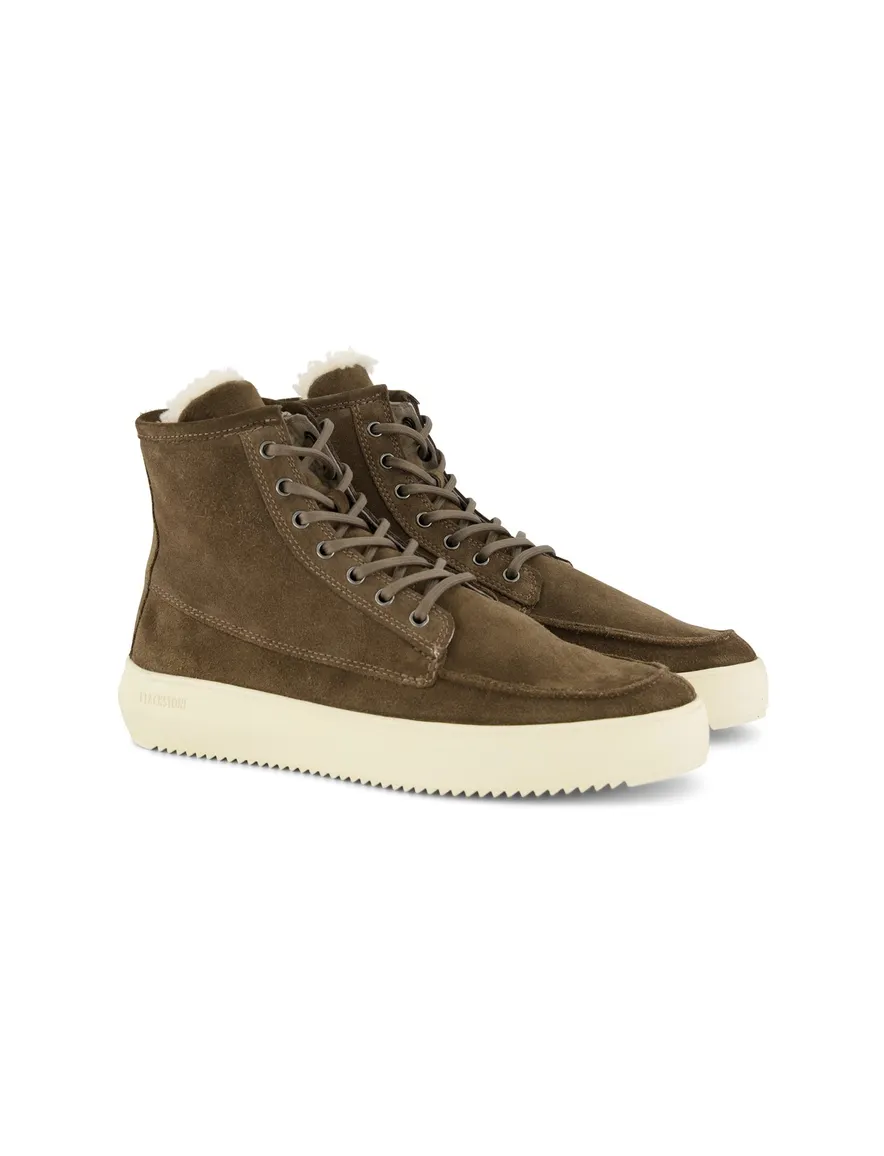 Blackstone sneaker khaki effen