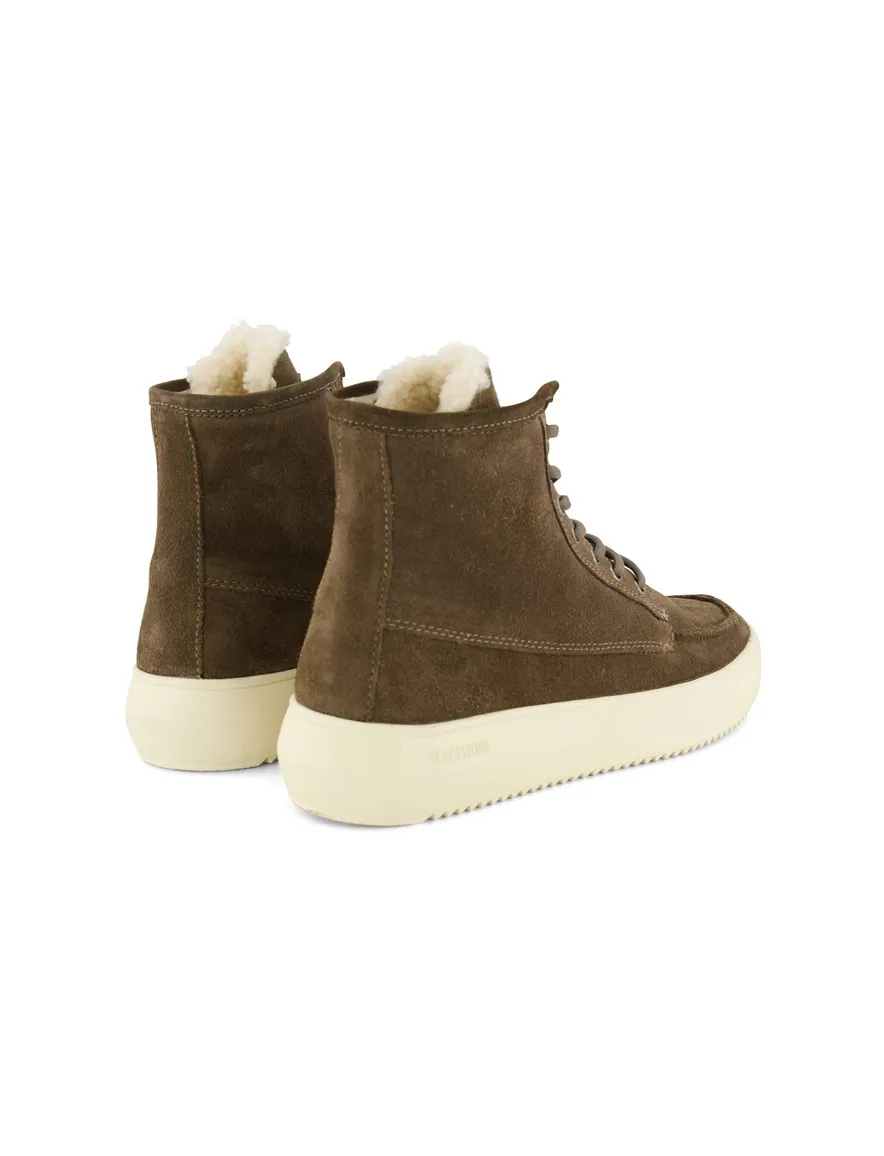 Blackstone sneaker khaki effen