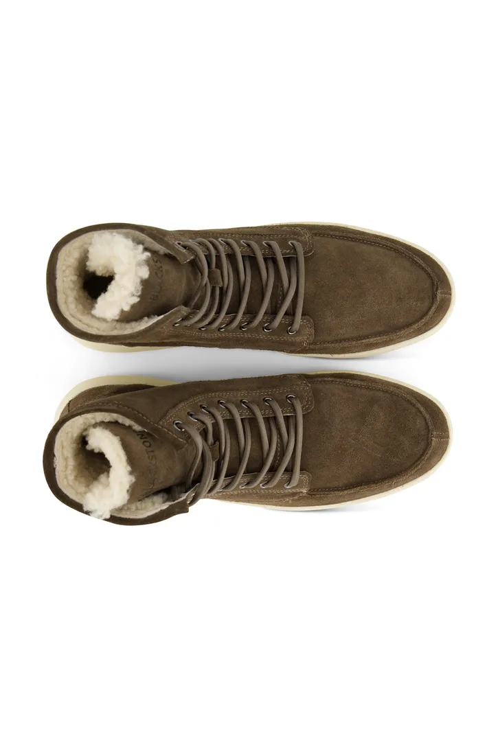 Blackstone sneakers effen khaki