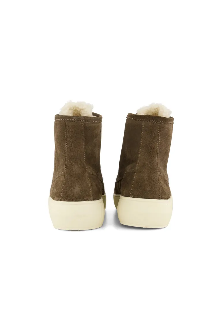 Blackstone sneaker khaki effen