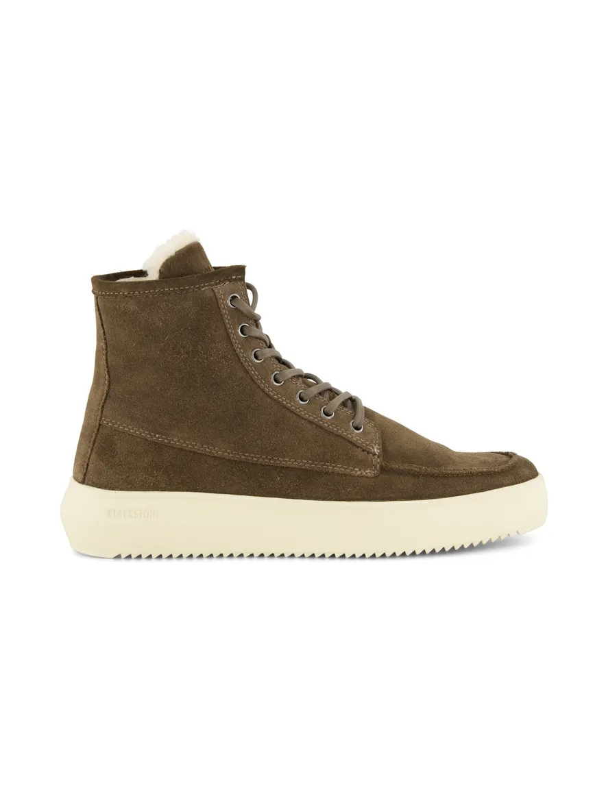 Blackstone sneaker khaki effen