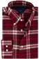 Tommy Hilfiger rood geruite overhemd katoen regular fit