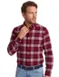 Tommy Hilfiger rood overhemd geruit regular fit katoen