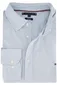 Tommy Hilfiger overhemd lichtblauw geruit regular fit katoen