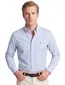 Tommy Hilfiger overhemd lichtblauw geruit regular fit katoen