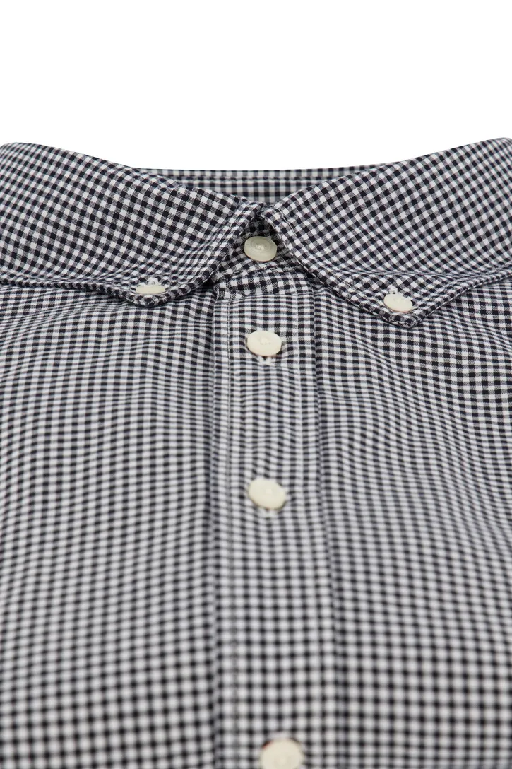 Tommy Hilfiger overhemd katoen regular fit zwart geruit