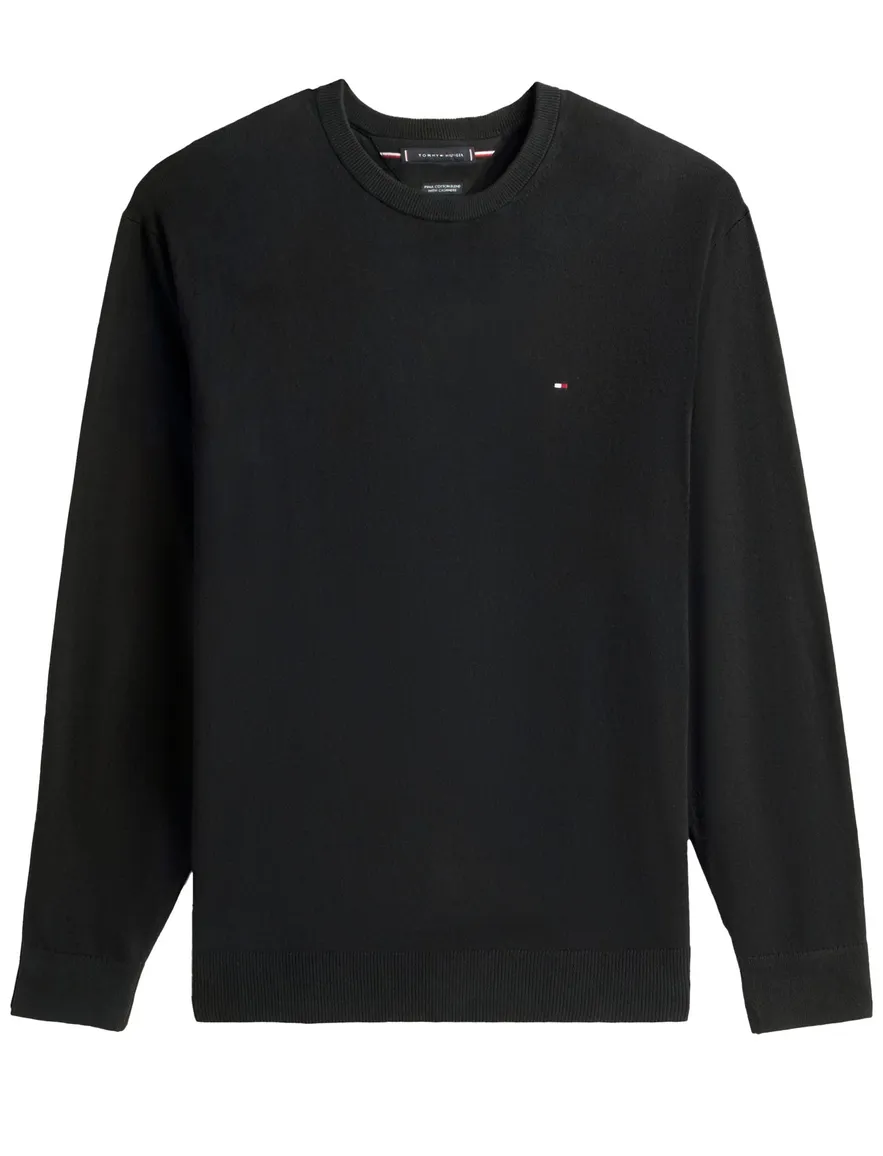 Tommy Hilfiger trui kasjmier zwart big & tall