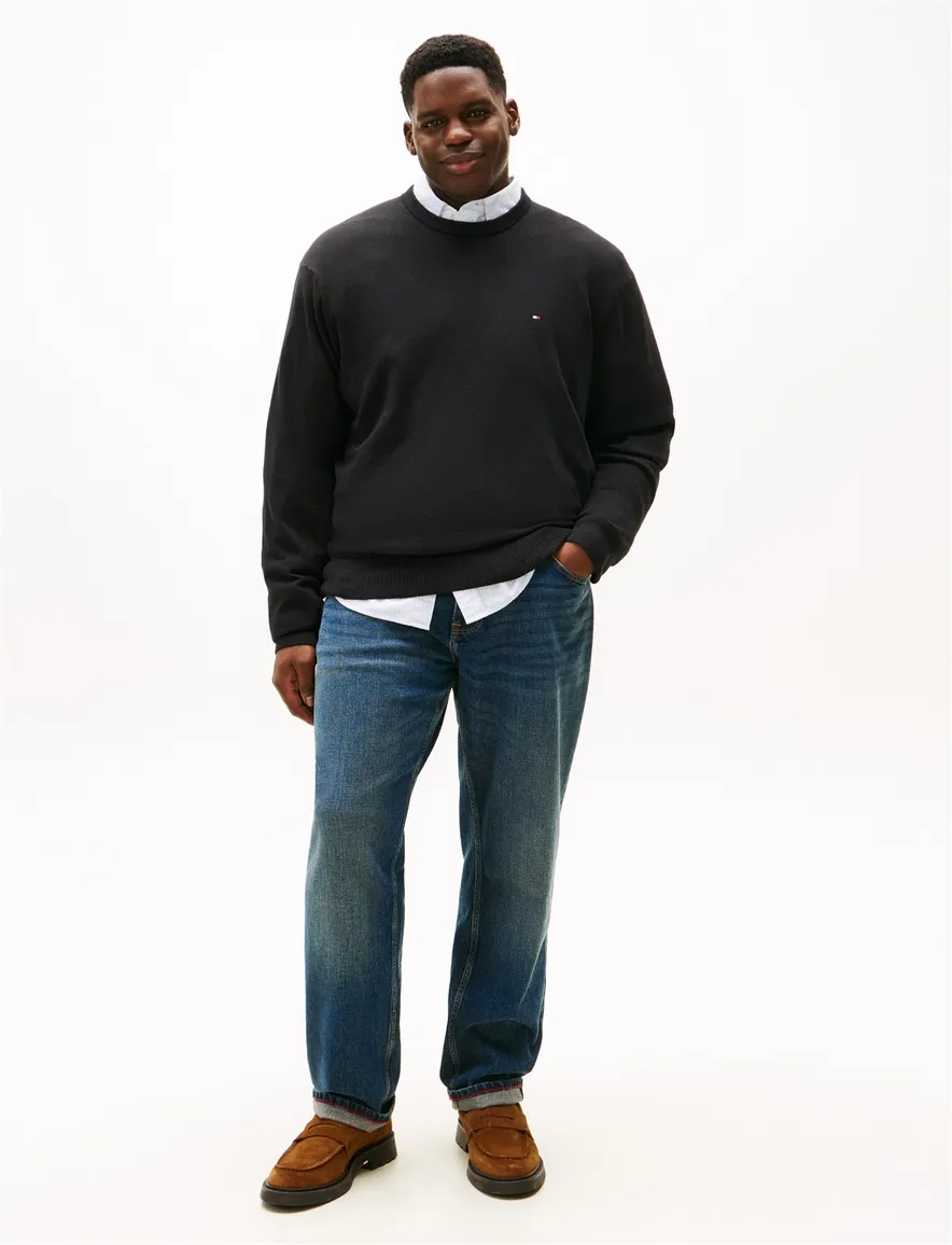 Tommy Hilfiger trui kasjmier zwart big & tall