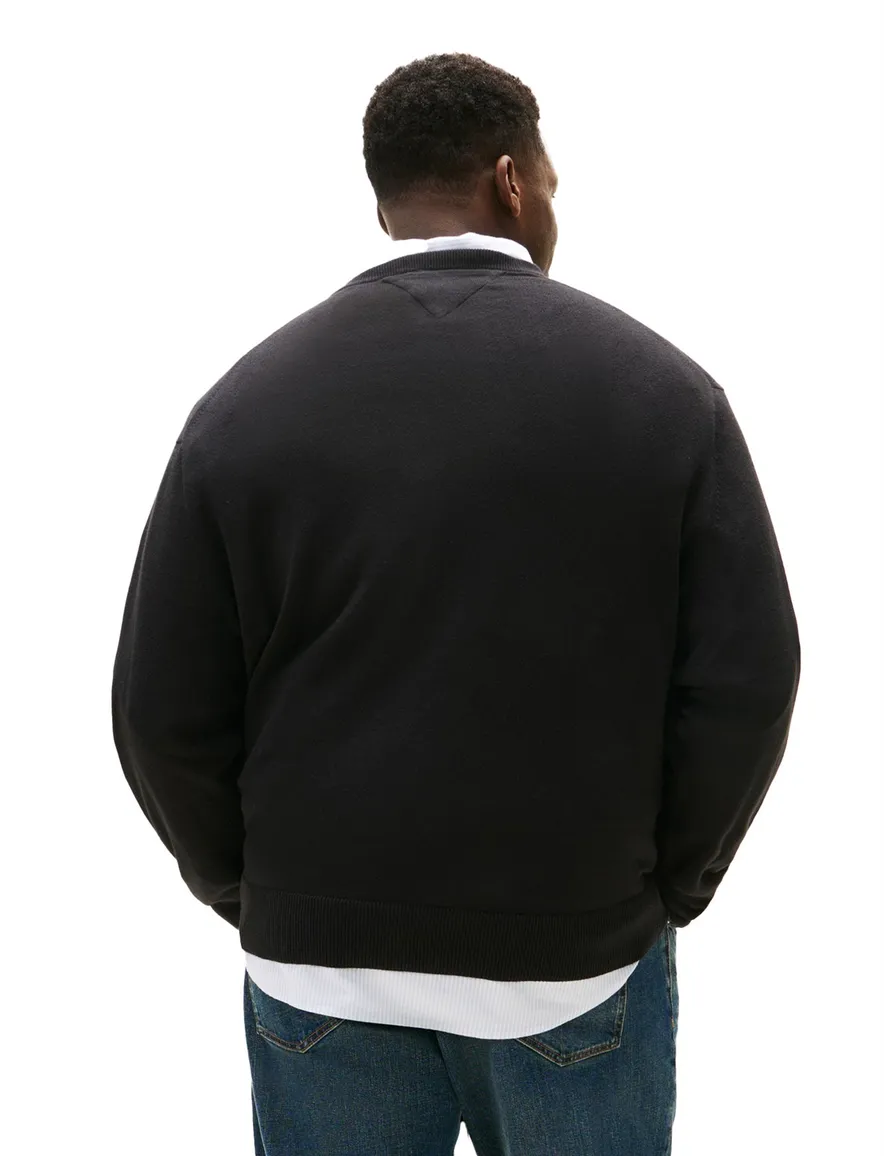 Tommy Hilfiger trui kasjmier zwart big & tall