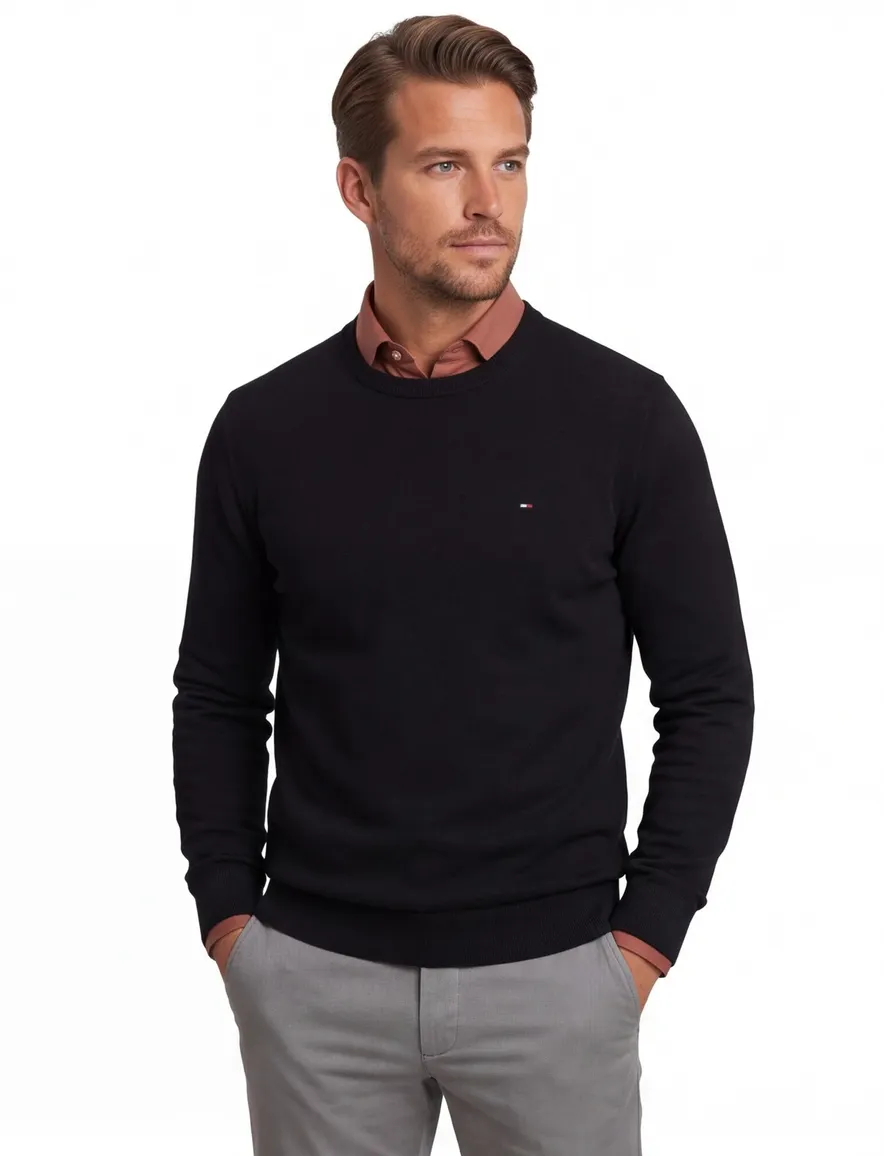 trui zwart Tommy Hilfiger Big & Tall