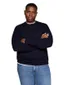 Tommy Hilfiger trui Big&Tall donkerblauw normale fit