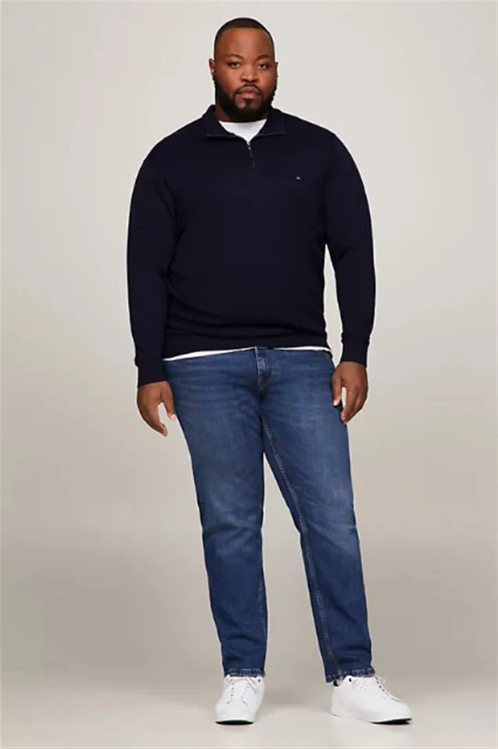 Tommy Hilfiger trui Big&Tall navy normale fit