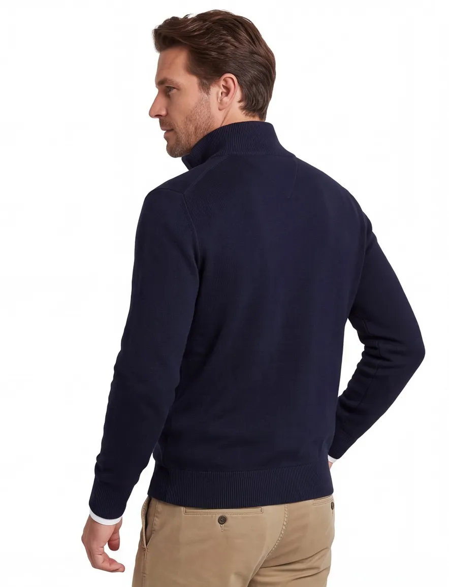 Tommy Hilfiger katoenen trui Big&Tall navy normale fit