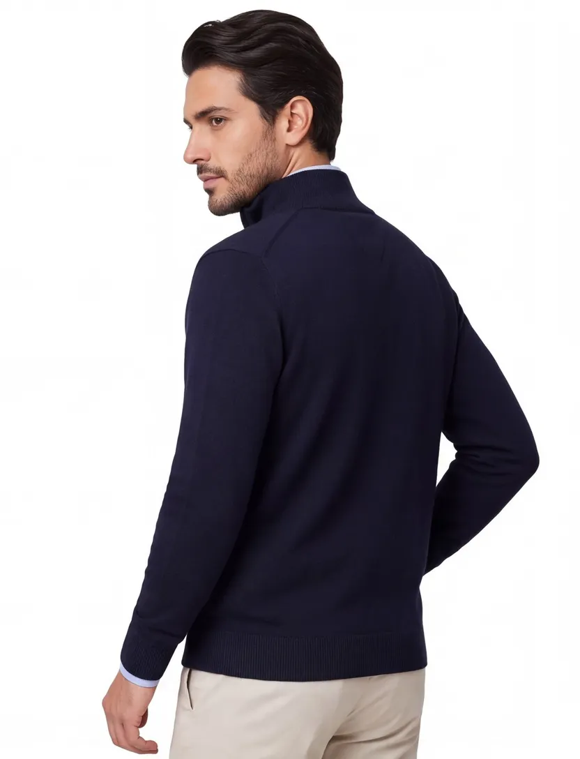 Tommy Hilfiger Big&Tall vest katoen normale fit navy