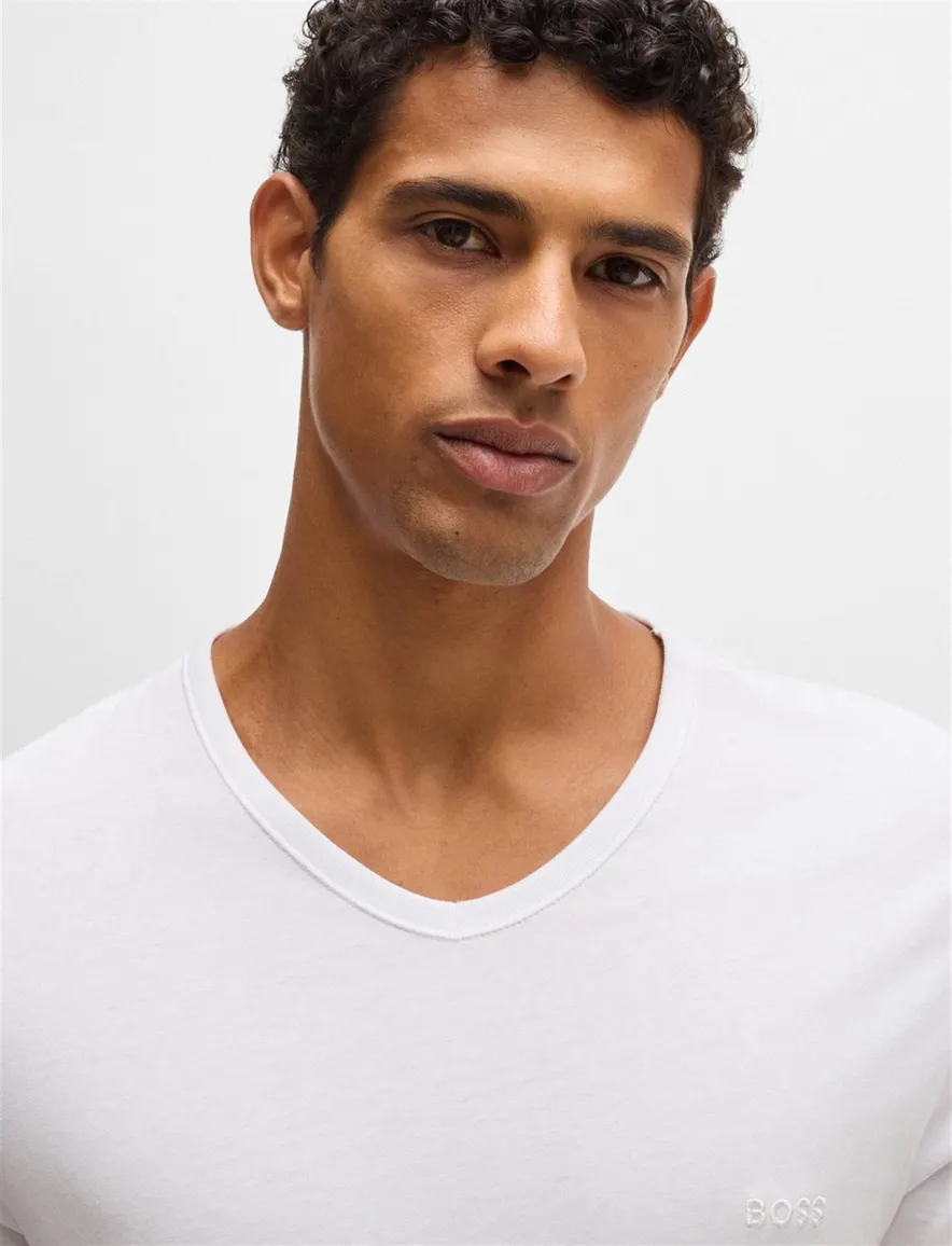 Hugo Boss t-shirt wit katoen