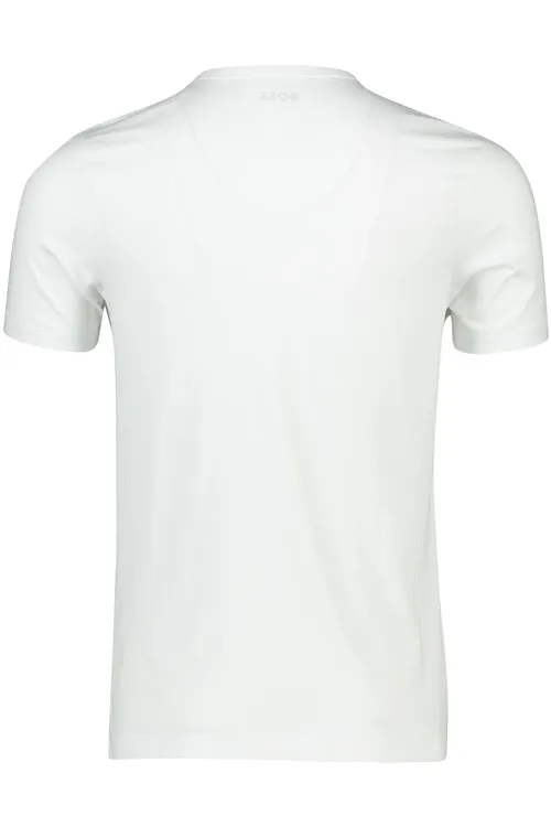 Hugo Boss t-shirt wit effen v hals katoen 3 pack
