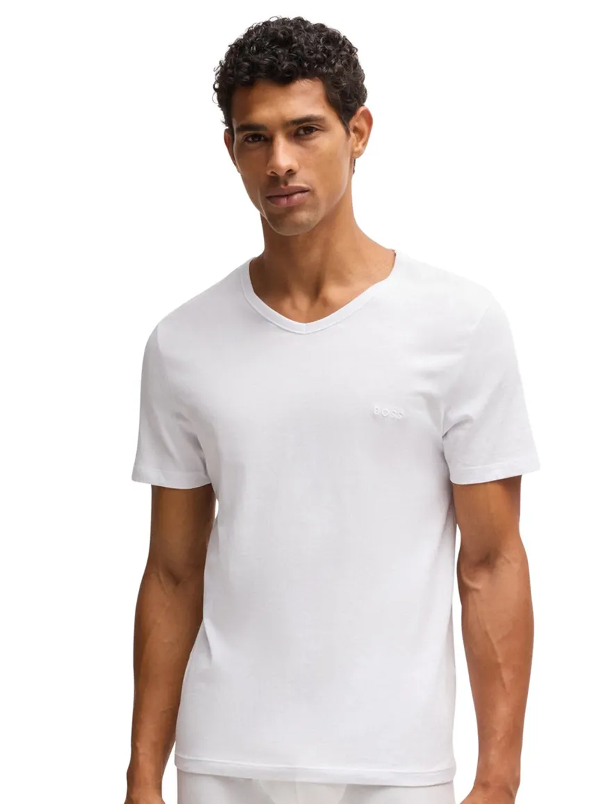 Hugo Boss t-shirt wit katoen
