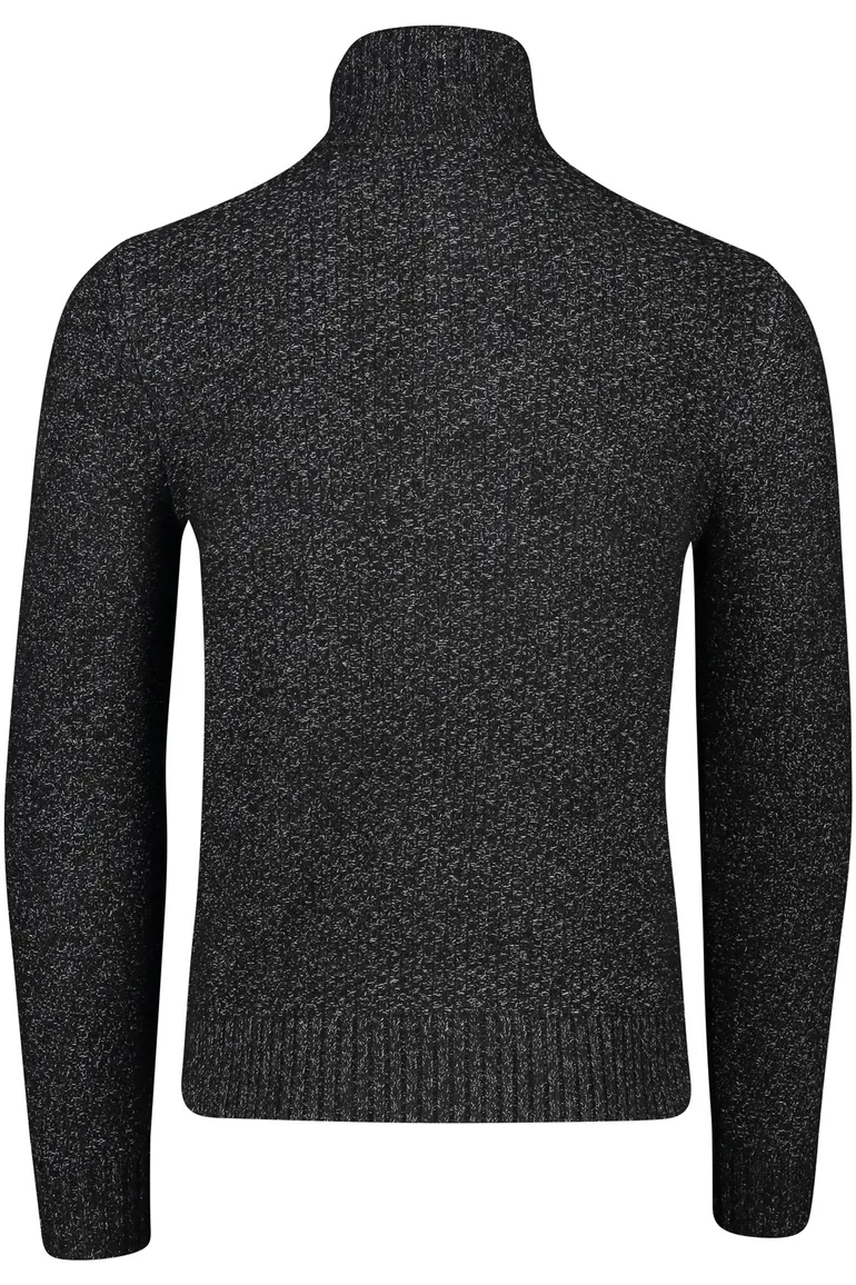 Superdry trui zwart 4-knoops slim fit