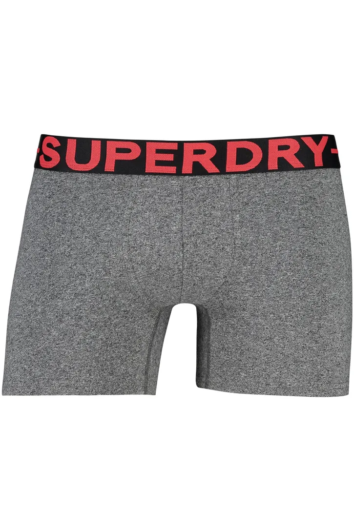 Superdry boxershorts grijs zwart 3 pack