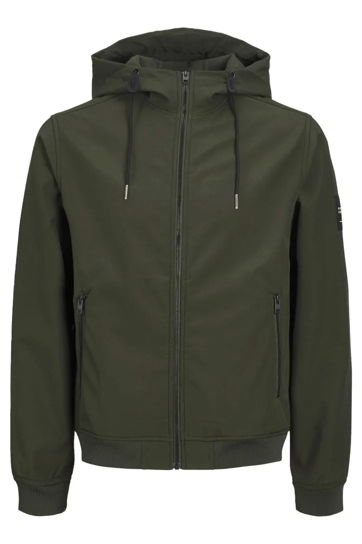 Jack & Jones tussenjas groen capuchon normale fit