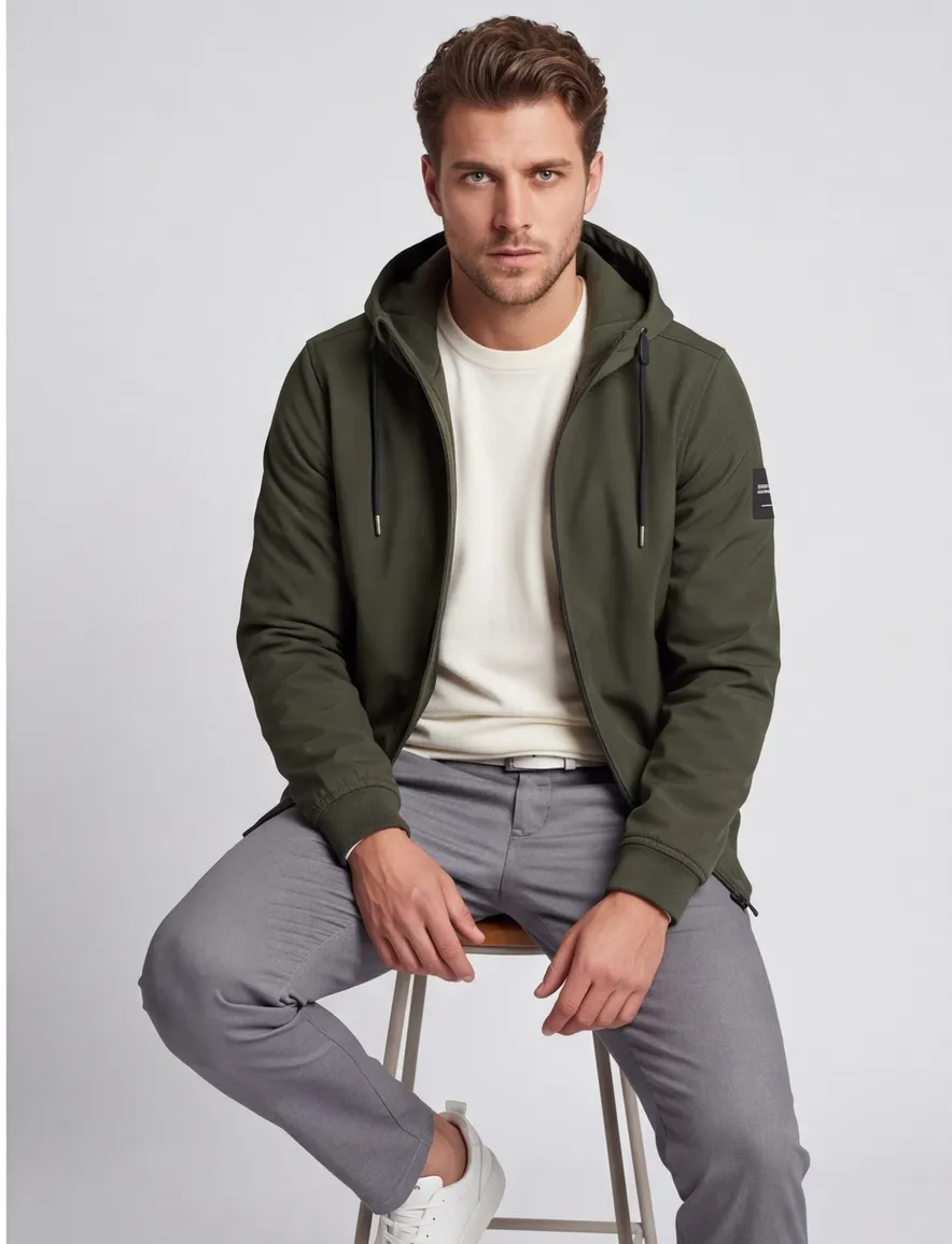 Jack & Jones Tussenjas groen Rossin