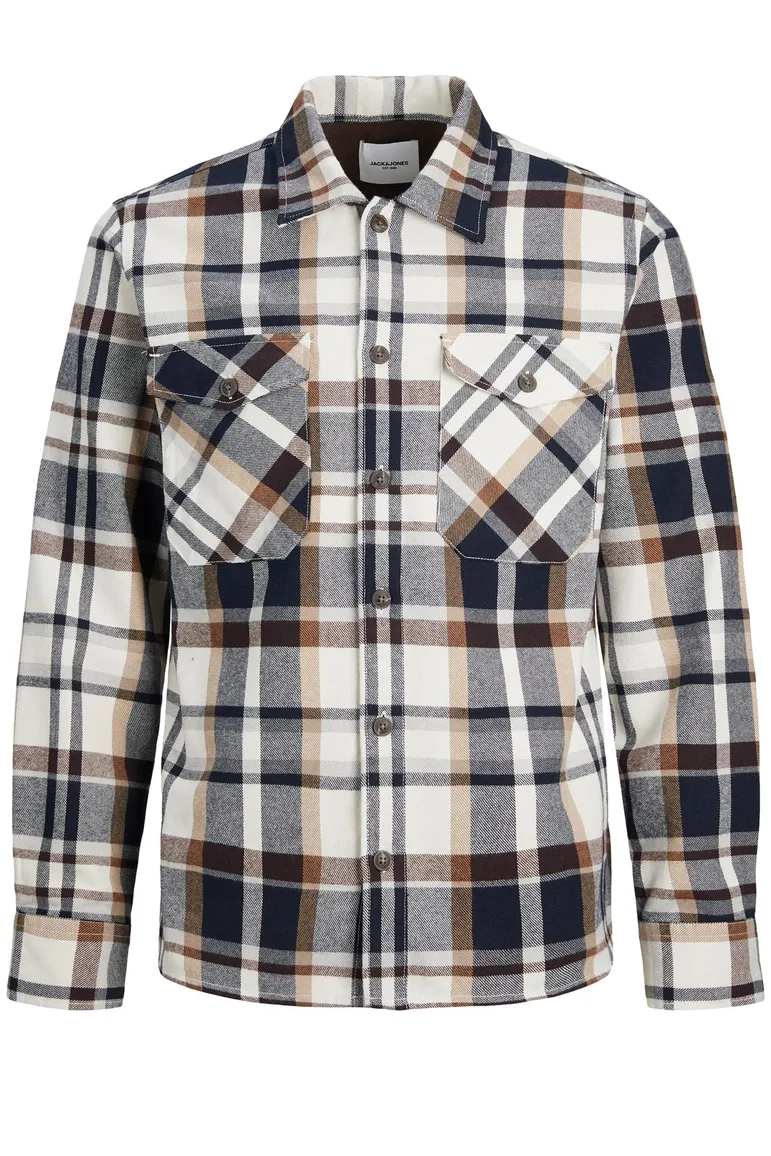 Jack & Jones overhemd comfort fit geruit katoen