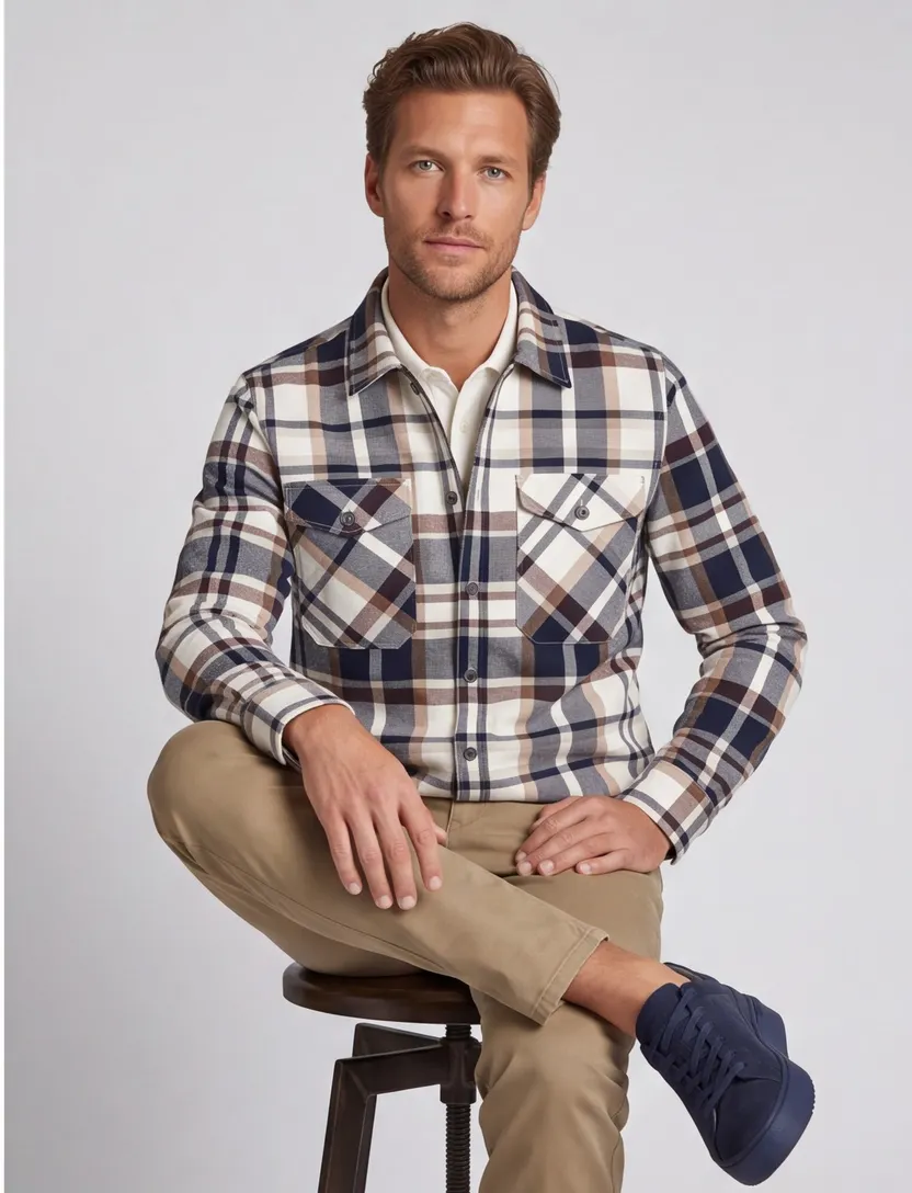 Jack & Jones geruit overhemd comfort fit katoen