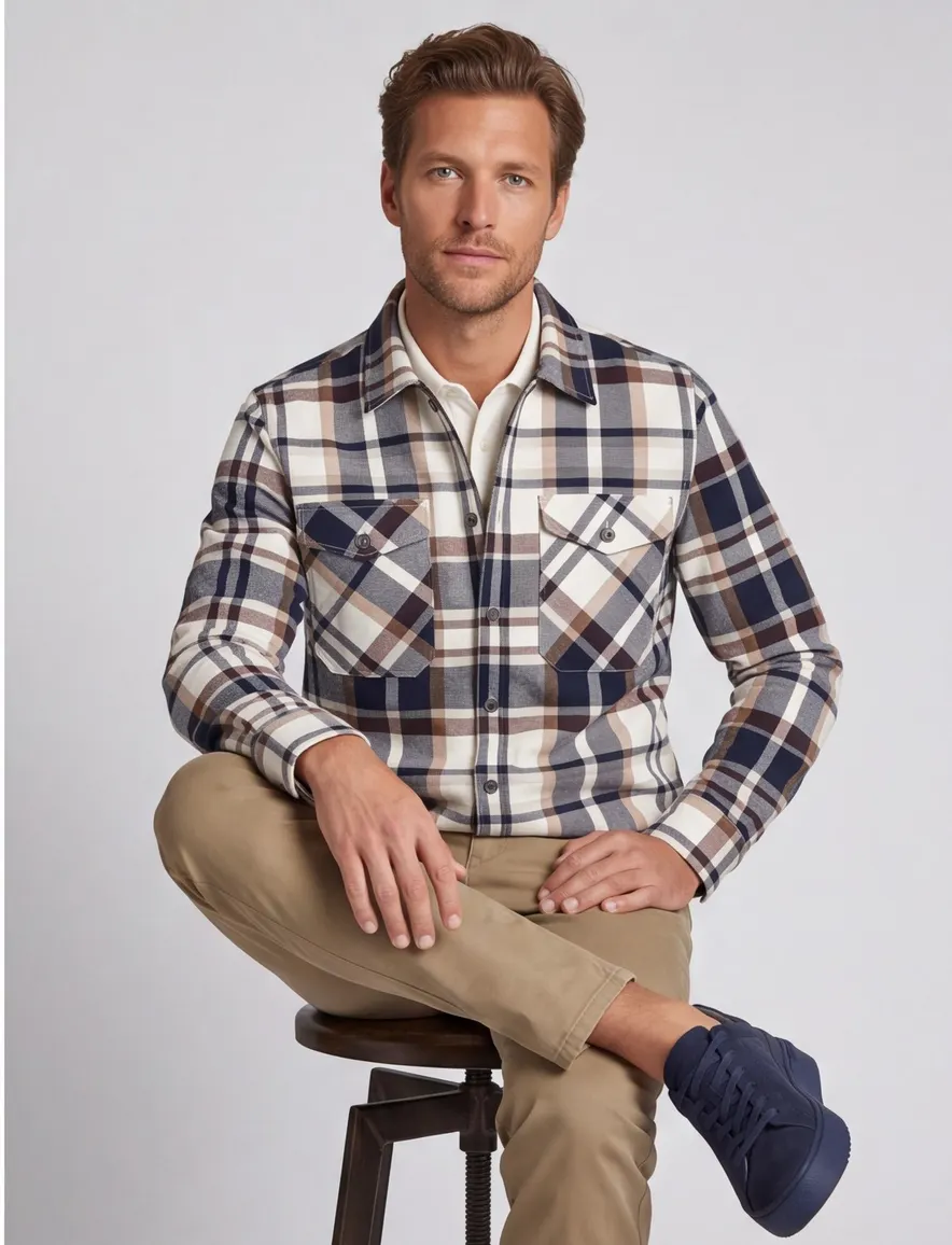 Jack & Jones overhemd comfort fit geruit katoen