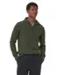 Barbour Essential half zip trui donkergroen gemêleerd