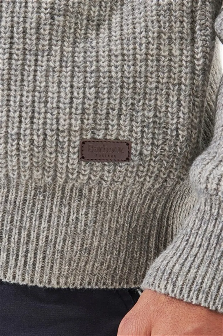 Barbour Horseford trui ronde hals grijs gemêleerd