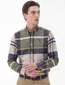 Overhemd Barbour Tailored Fit groen geruit beige blauw