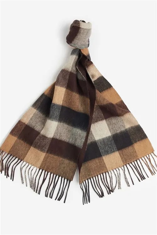Barbour sjaal beige geruit
