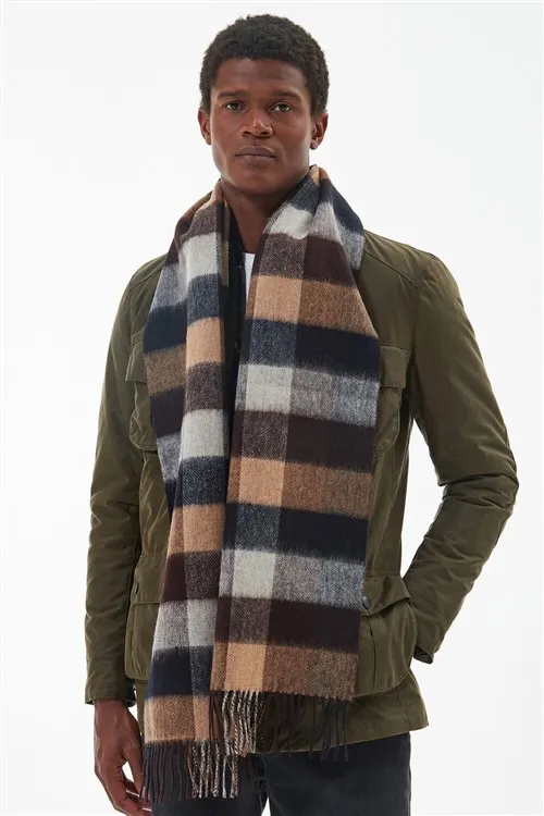 Barbour sjaal beige geruit