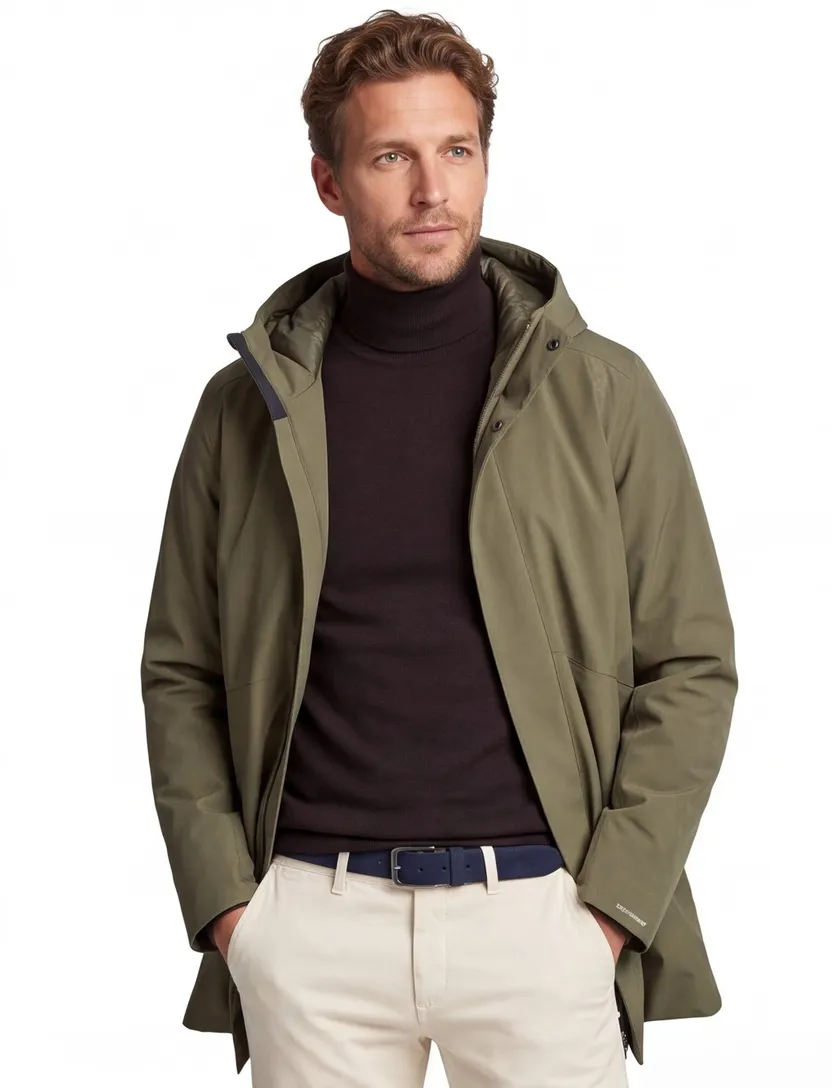 Jack & Jones tussenjas groen effen rits normale fit