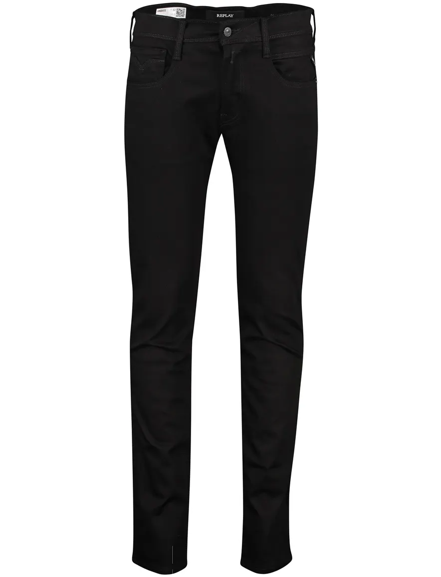Replay Anbass Slim Fit jeans zwart