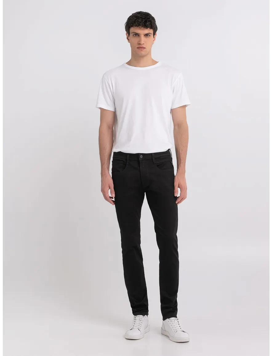 Replay Anbass Slim Fit jeans zwart