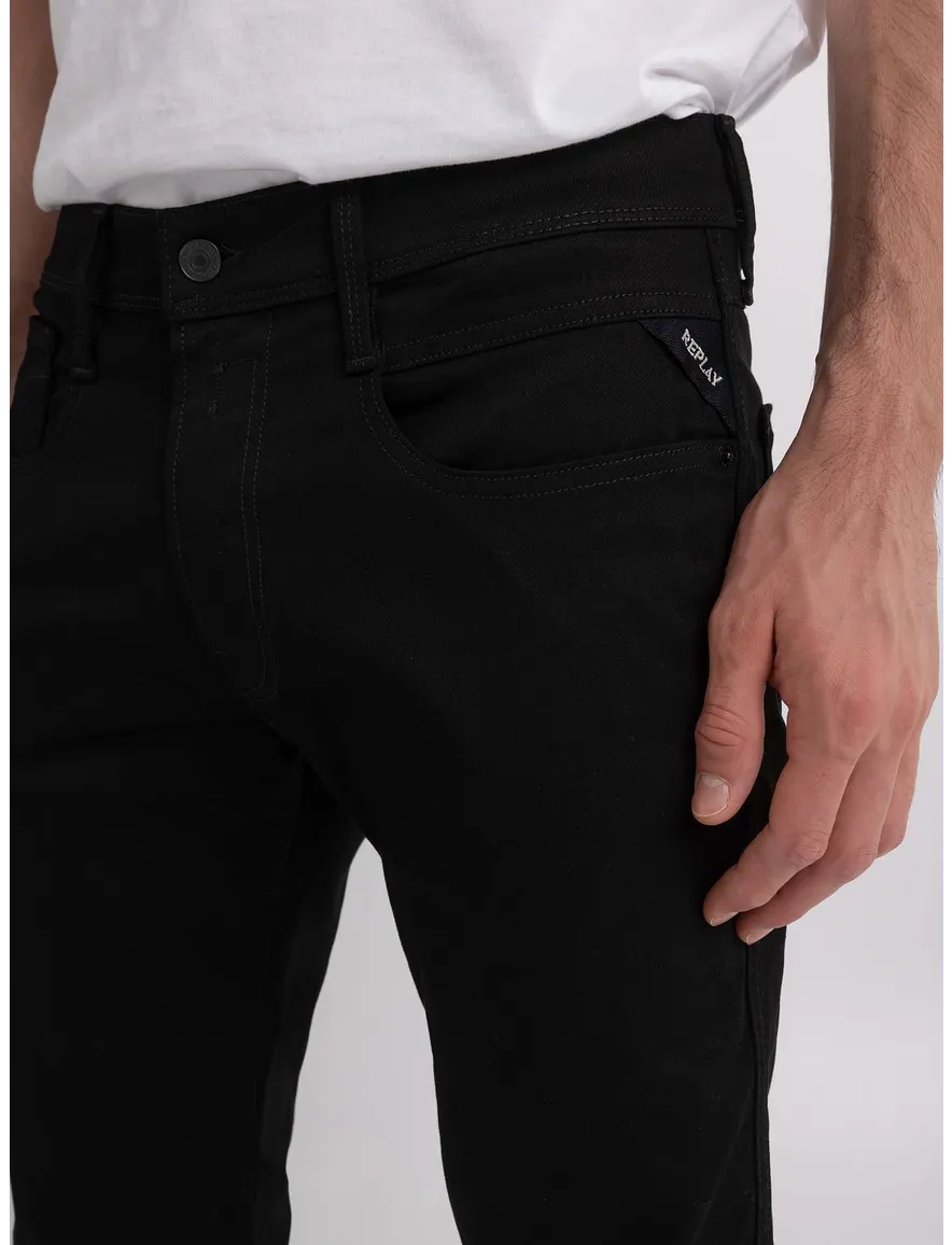 Replay Anbass Slim Fit jeans zwart