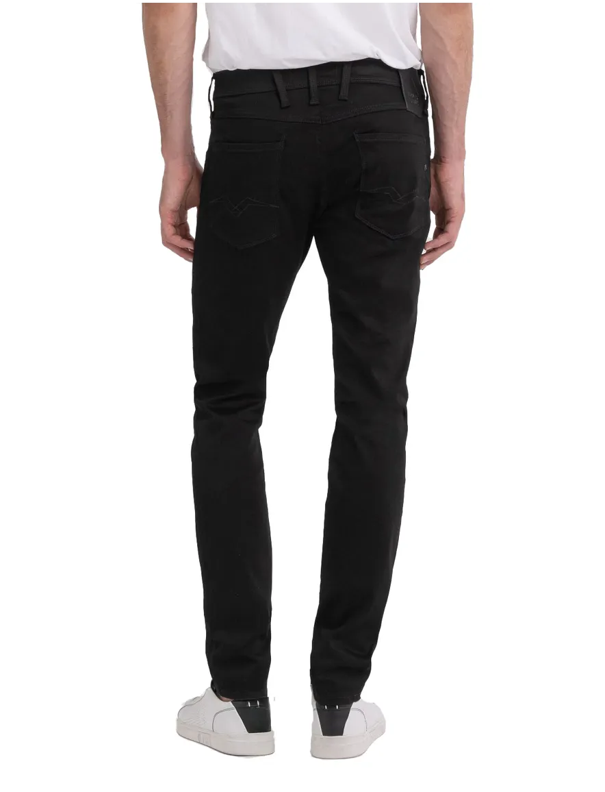 Replay Anbass Slim Fit jeans zwart