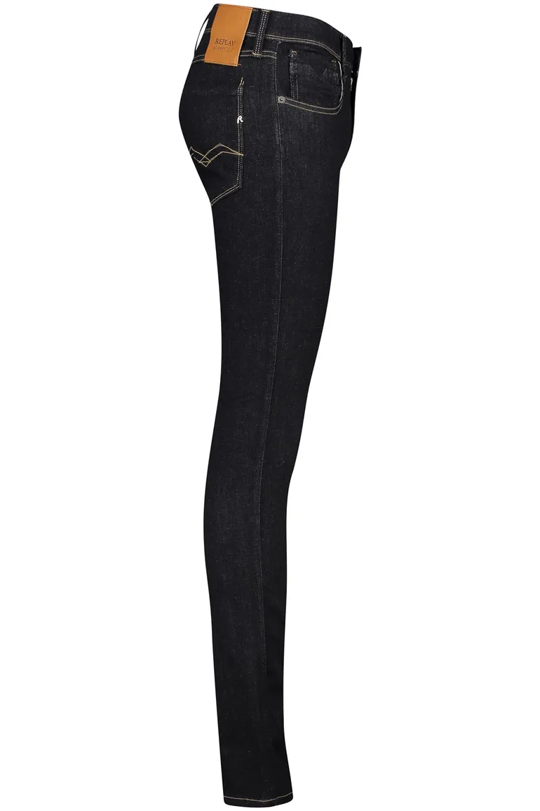 Zwarte effen katoenen Replay jeans herenmode