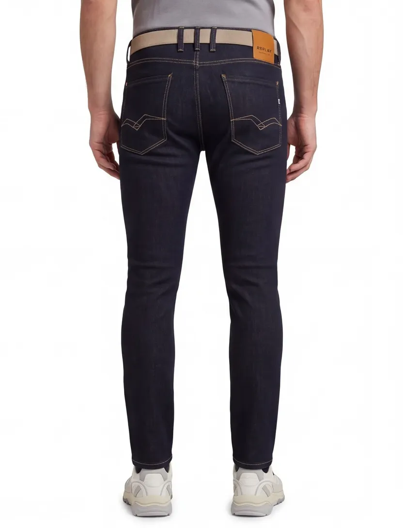 Replay jeans 5-pocket zwart effen
